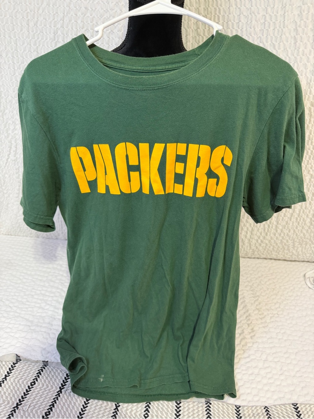 Fanatics Green adult T-Shirt with Yellow Packers Script